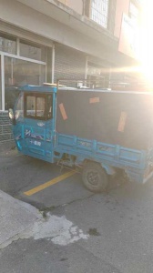 出售二手快遞三輪車   帶柴暖   鋰電池110的